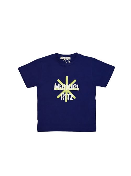 T-shirt, bambino, logata. MANUEL RITZ | MR2173BCAV